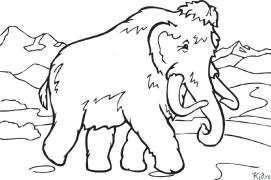 mammoth Printable Coloring Nplooj Ntawv